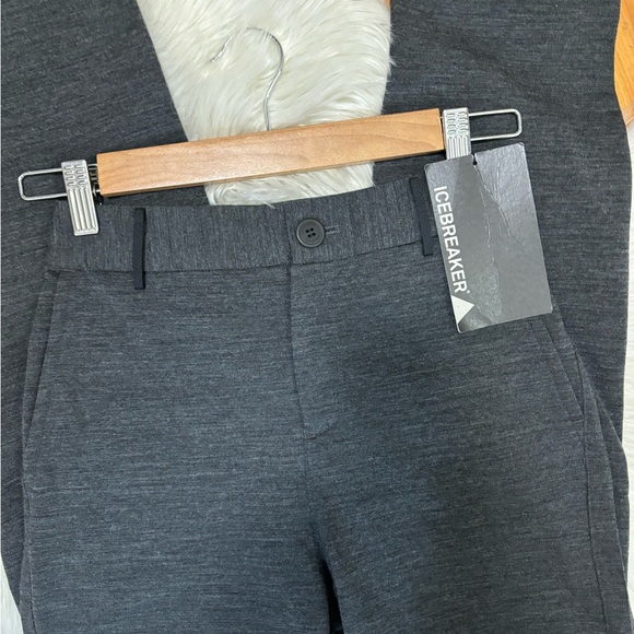 Icebreakers NWT Wool Gray Jet Heather XS Tech Pant - Picture 2 of 7